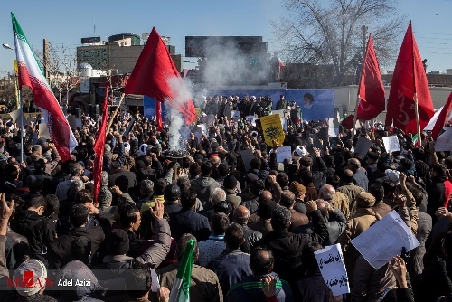 تجمع و راهپیمایی مردم بصیر استان مرکزی در محکومیت آشوب‌ها و اغتشاش‌های اخیر برگزار شد