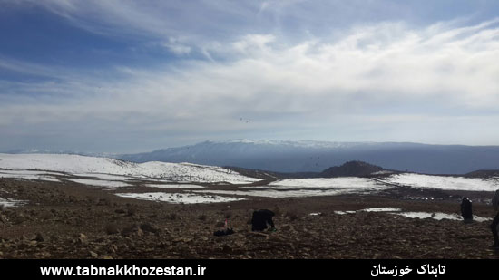 تصاویر/ برف بازی خوزستانی ها در منطقه مونگار