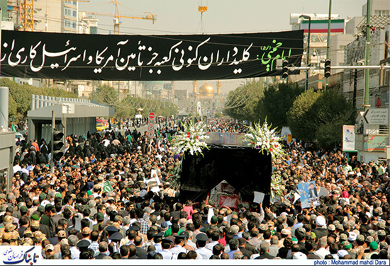 گزارش تصویری تابناک از تشییع شکوهمند جان‌باختگان منا در مشهد