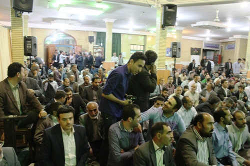 گزاش تصویری از استقبال باشکوه مردم از برادر شهید طهرانی مقدم