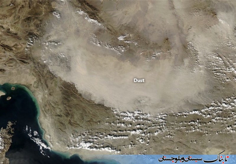 عکس عجیب ناسا از گرد و غبار جنوب شرق ایران