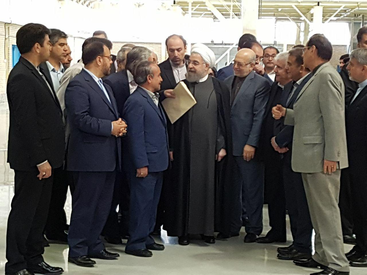 طرح توسعه خط رنگ و بدنه با حضور رئیس&zwnj;جمهور کلنگ زنی شد