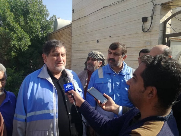 بازدید میدانی مهندس اسماعیل نجار  رییس سازمان مدیریت بحران کشور و کیامرث حاجی زاده معاون استاندار و مدیرکل مدیریت بحران خوزستان از وضعیت مناطق آبگرفته شهرستان خرمشهر