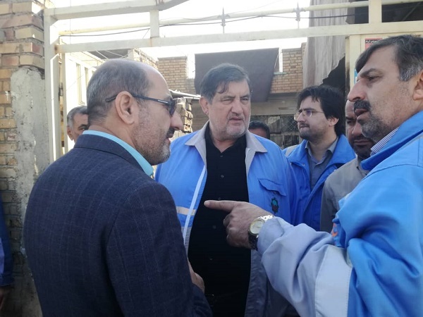 بازدید میدانی مهندس اسماعیل نجار  رییس سازمان مدیریت بحران کشور و کیامرث حاجی زاده معاون استاندار و مدیرکل مدیریت بحران خوزستان از وضعیت مناطق آبگرفته شهرستان خرمشهر