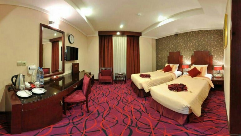 معرفی هتل پارسیس مشهد (۵ ستاره) اتاق 2 تخته هتل پارسیس مشهد
