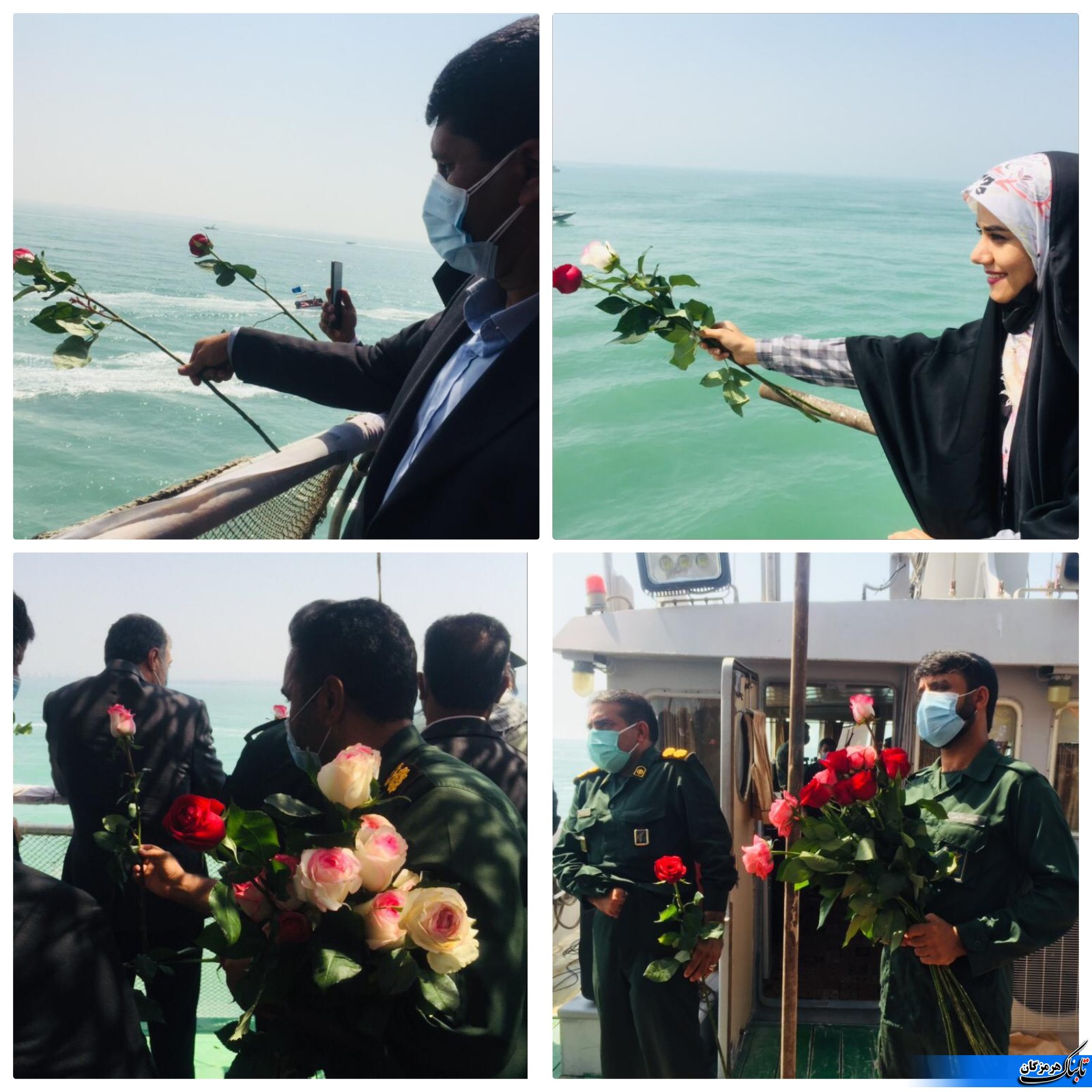 مراسم گلباران خلیج فارس برگزار شد+فیلم وعکس