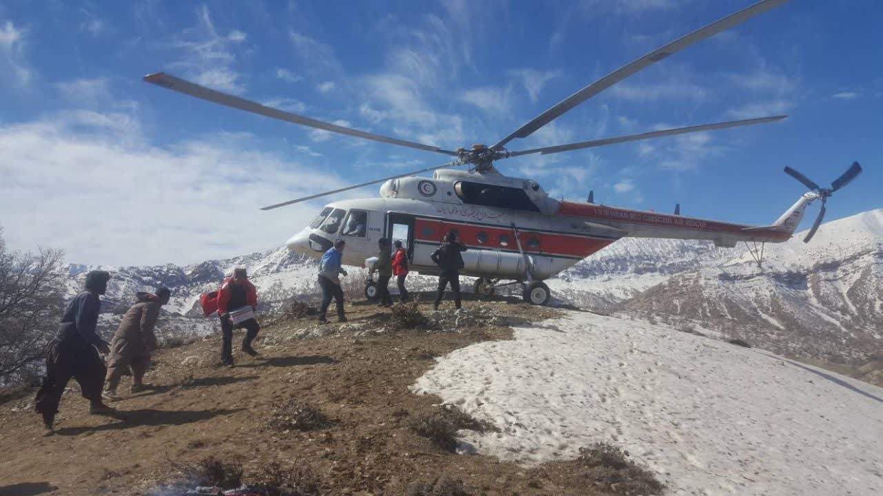 امداد هوایی به زیلائی شهرستان مارگون