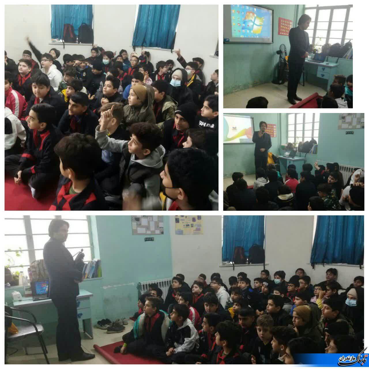 دانش‌آموزان دبستان غیر دولتی نواندیشان شمال ساری با سختی‌های تولید برق آشنا شدند