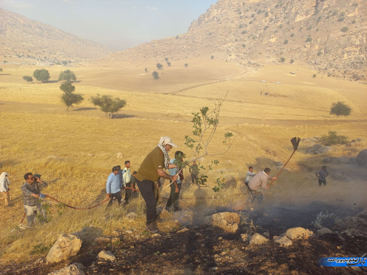 نبرد شورای اداری لنده با آتش/روزی که شهرداری کولاک کرد و برخی مدیران و مردم برای طبیعت با شجاعت پای کار آمدند+فیلم