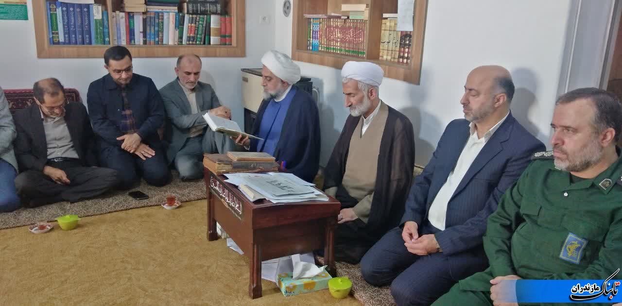 دیدار سرپرست فرمانداری و مدیران دستگاه‌های نکا با امام جمعه شهرستان