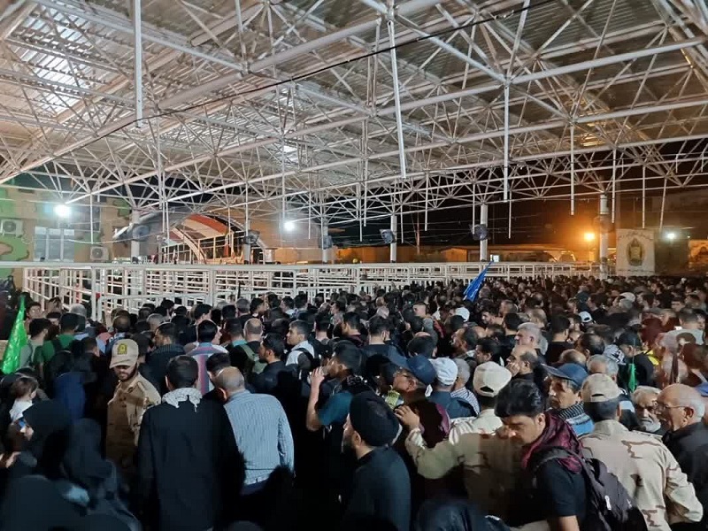 حدود ۵۱ هزار زائر در شبانهروز گذشته از مرز خسروی عازم عراق شدند