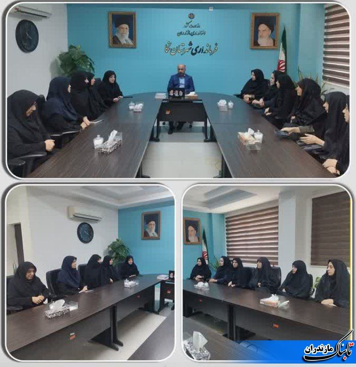 نشست بانوان فعال فرهنگی شهرستان نکا با سرپرست فرمانداری نکا