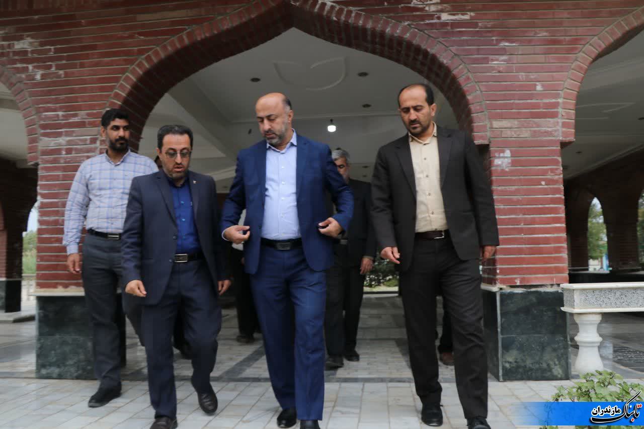 بازدید سرپرست فرمانداری نکا و مدیران شهرستان از روستای امامیه دهستان قره‌طغان بخش مرکزی