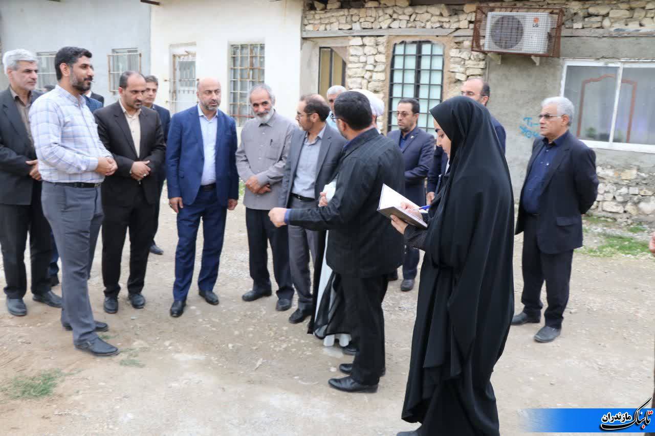 بازدید سرپرست فرمانداری نکا و مدیران شهرستان از روستای امامیه دهستان قره‌طغان بخش مرکزی
