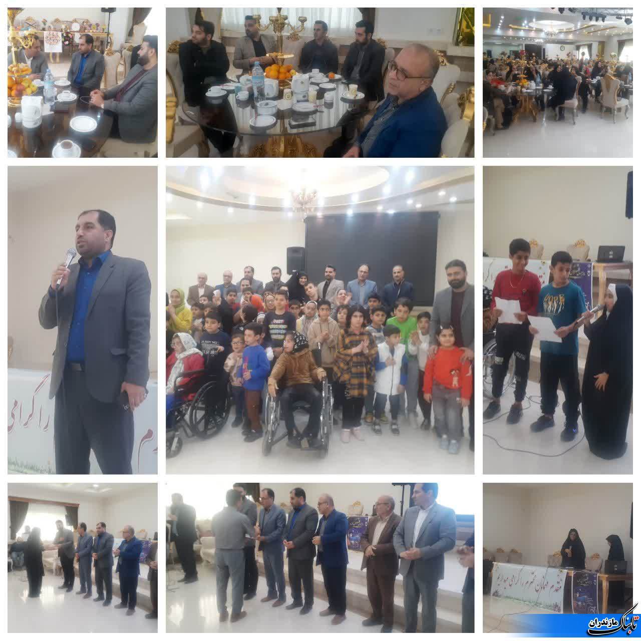 مراسم تجلیل از دانش‌آموزان و معلمان دبستان نشاط برگزار شد