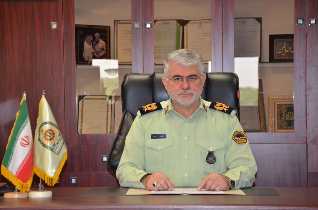 آمادگی کامل پلیس غرب استان تهران برای برگزاری انتخابات ریاست جمهوری سردار کیومرث عزیزی فرمانده انتظامی غرب استان تهران