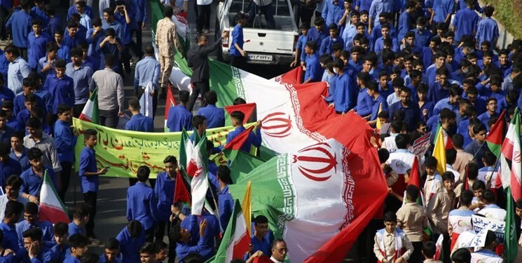 مراسم راهپیمایی 13 آبان در بندرعباس+فیلم