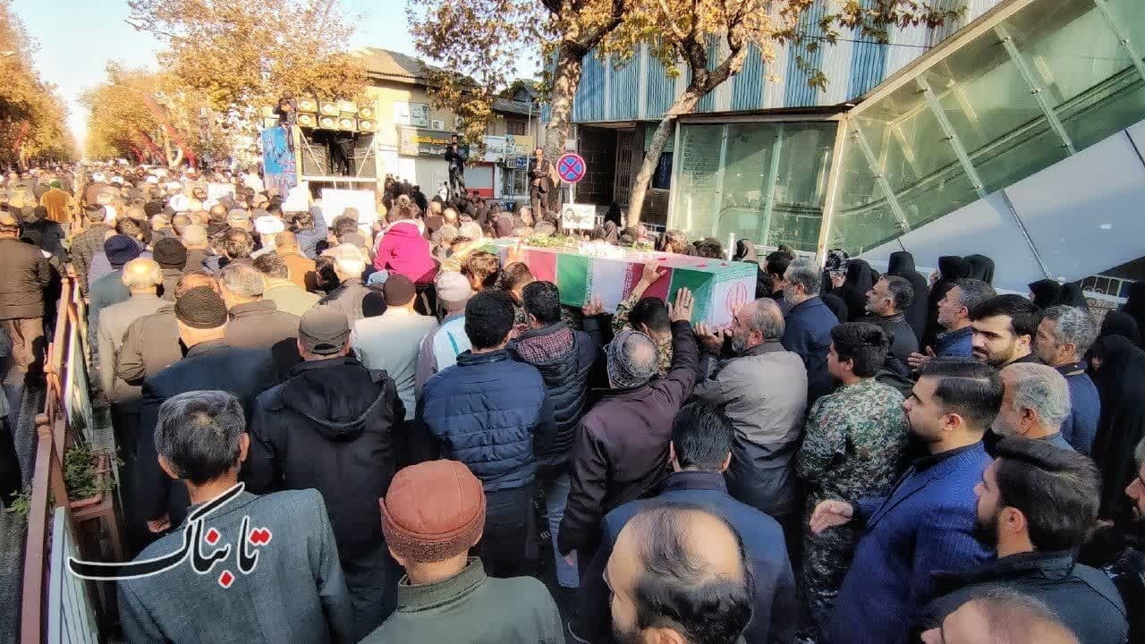 تصاویر تشییع و خاکسپاری لاله های زهرایی در مرکز گلستان