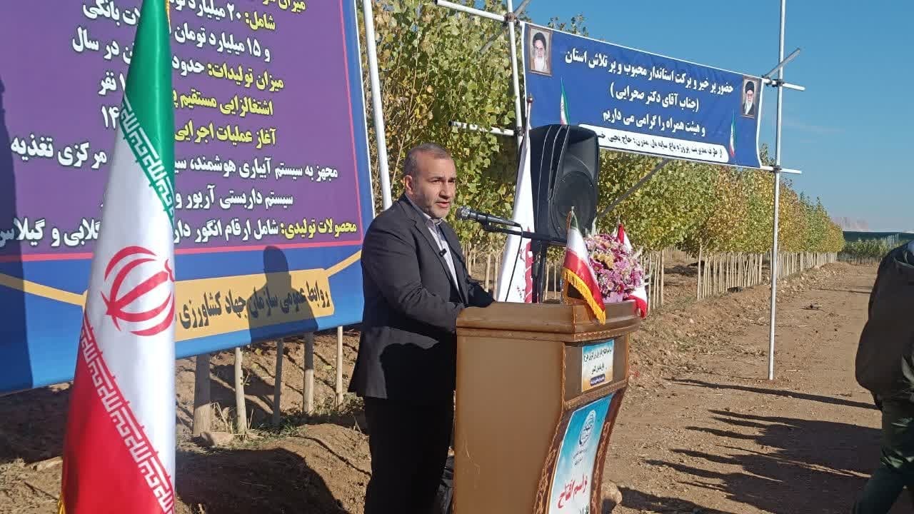 فاز نخست بزرگترین «باغ سایبان» کشور در کرمانشاه افتتاح شد
