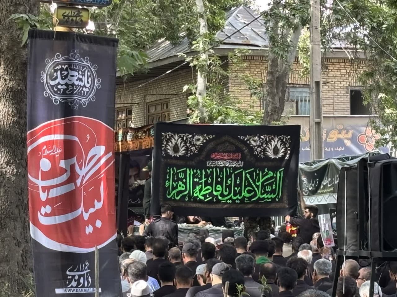 خروش دماوندی ها در تشییع پیکر دو شهید حمله رژیم صهیونیستی به روایت تصویر /در حال تنظیم