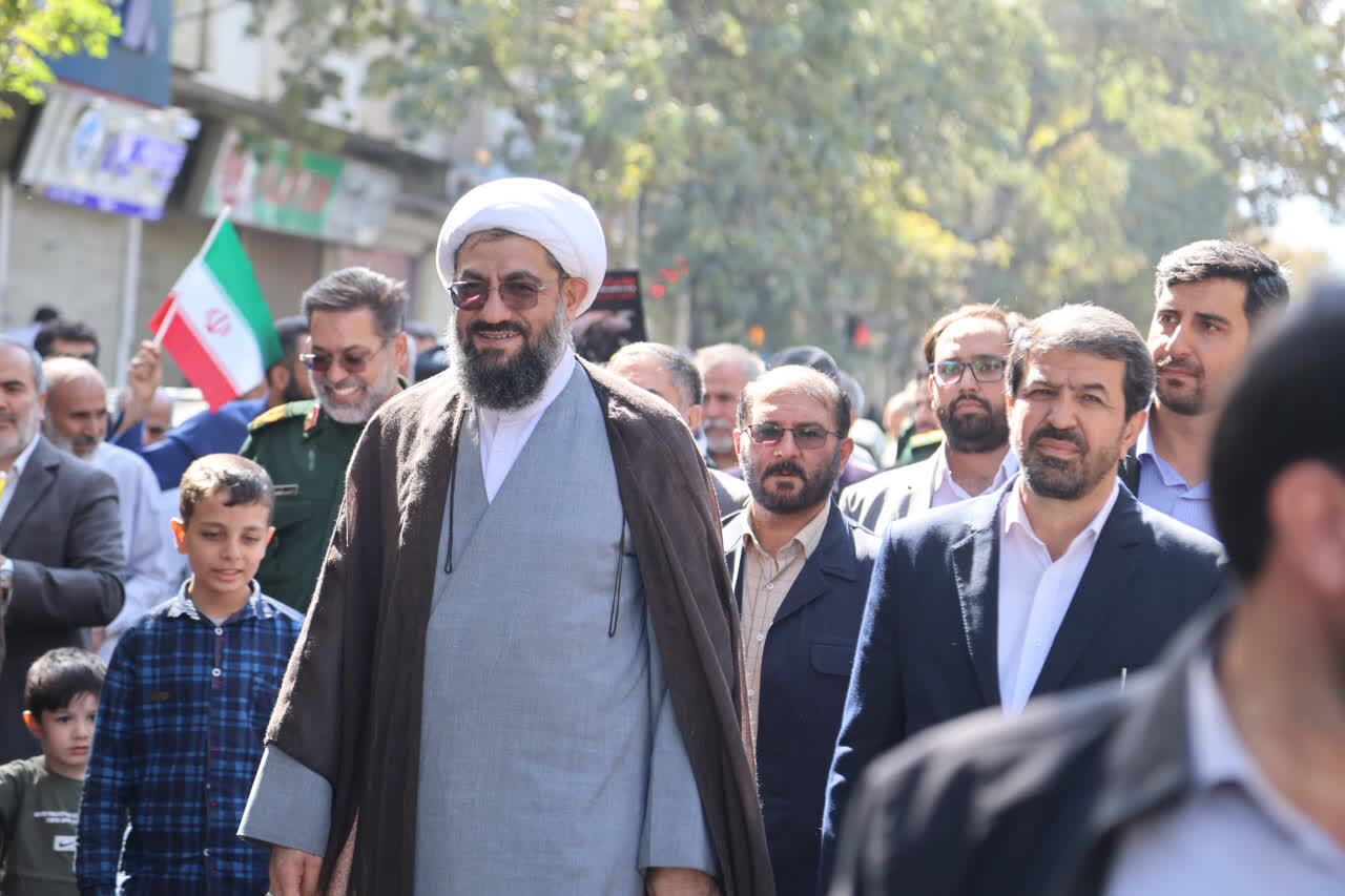 راهپیمایی &laquo;بشارت نصر&raquo; در حمایت از مردم غزه در همدان برگزار شد + عکس